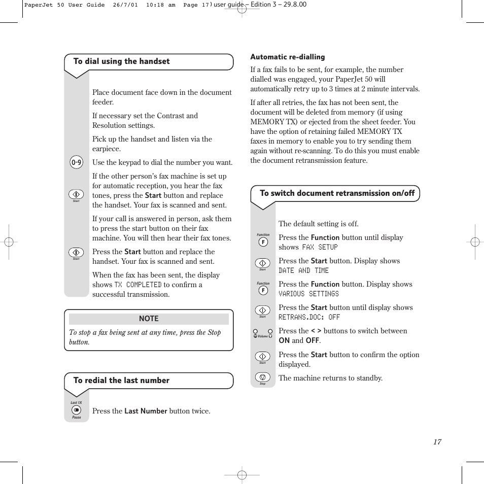 BT paperjet 50 User Manual | Page 19 / 56