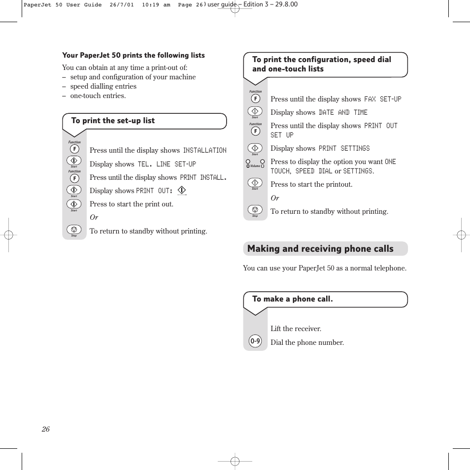 Making and receiving phone calls | BT paperjet 50 User Manual | Page 28 / 56