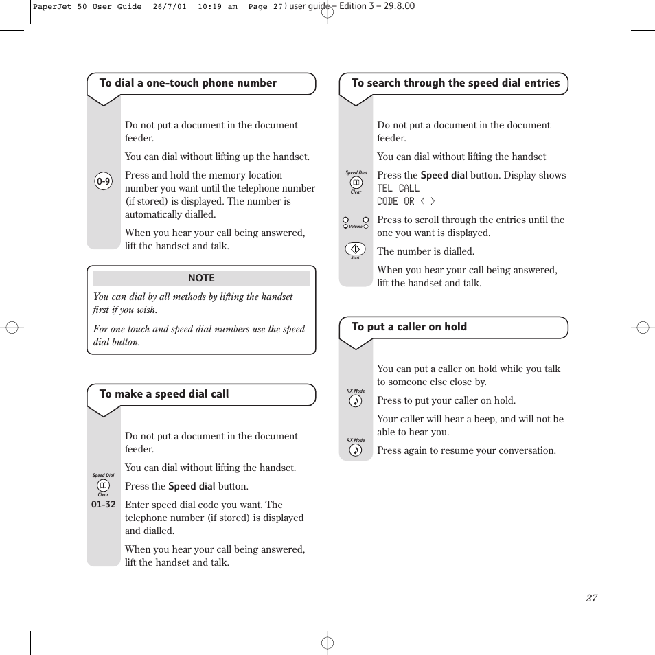 BT paperjet 50 User Manual | Page 29 / 56