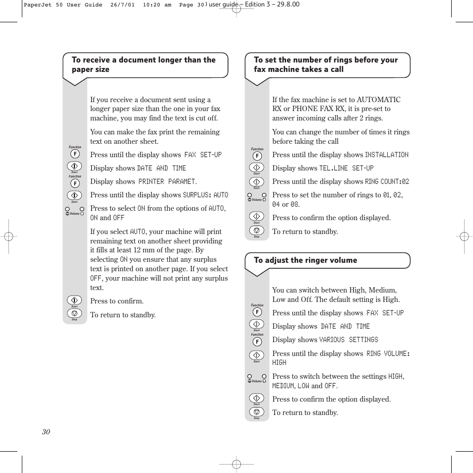 BT paperjet 50 User Manual | Page 32 / 56