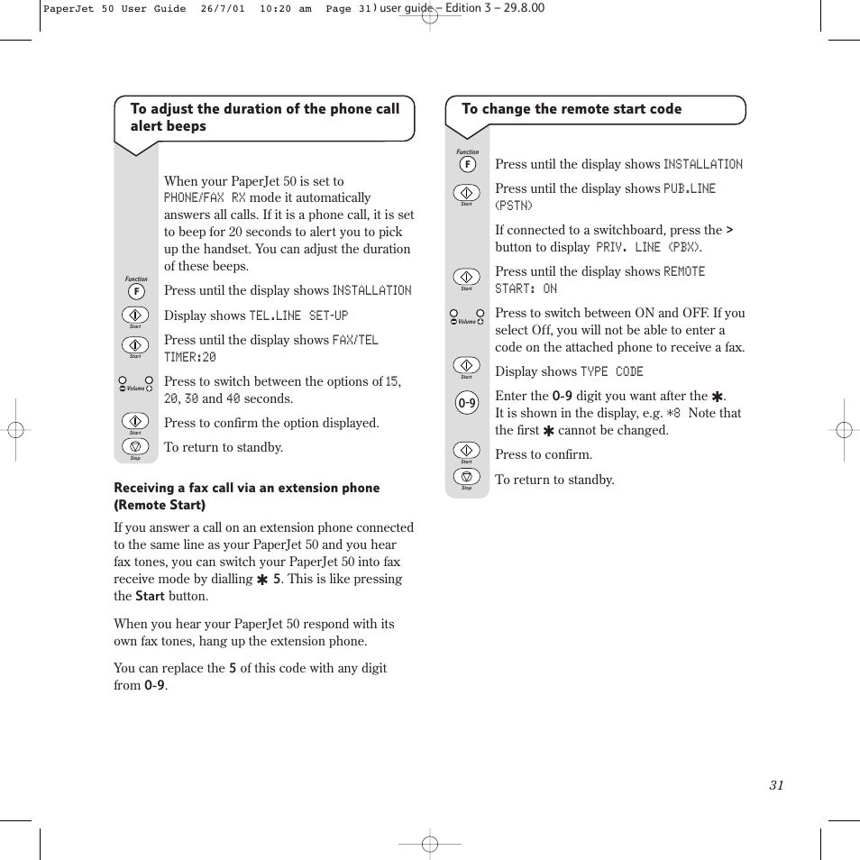 BT paperjet 50 User Manual | Page 33 / 56