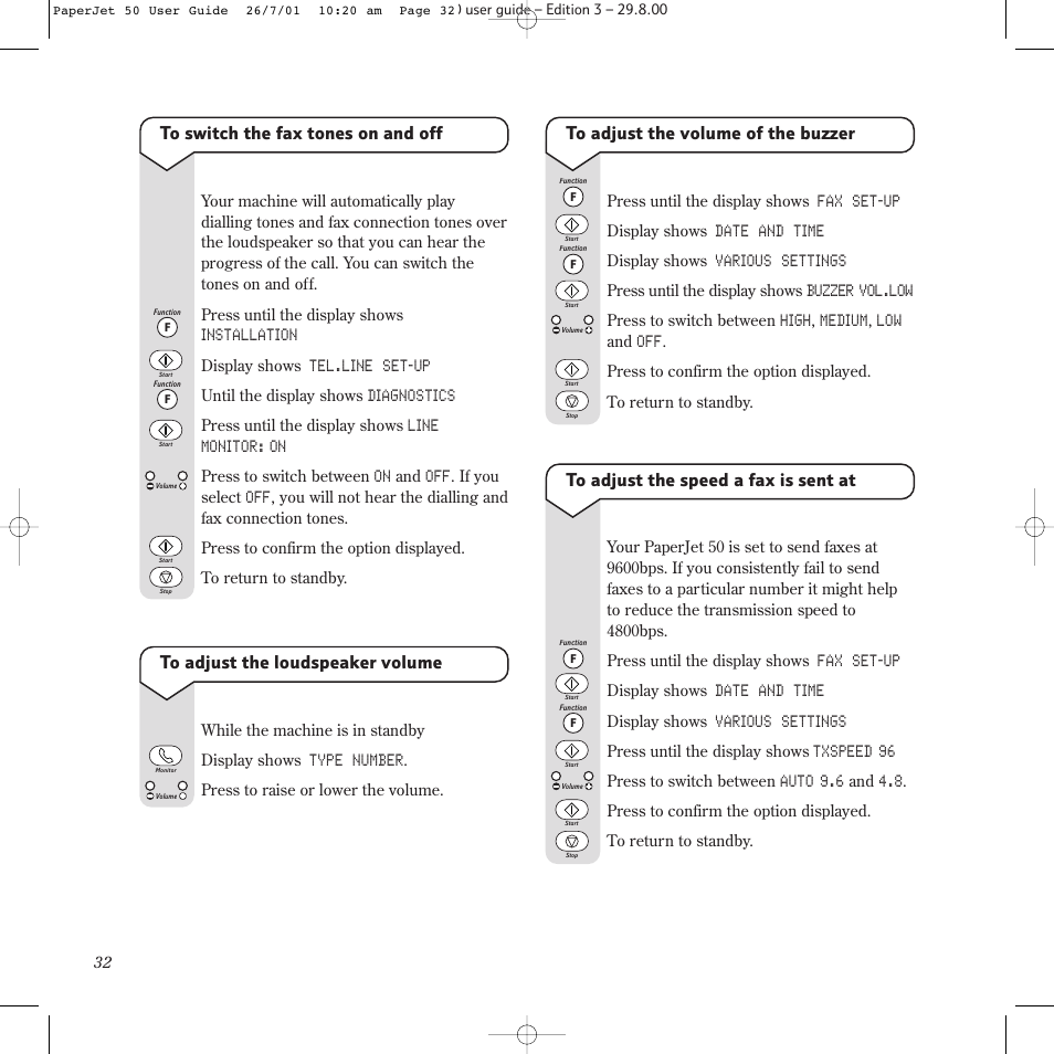 BT paperjet 50 User Manual | Page 34 / 56