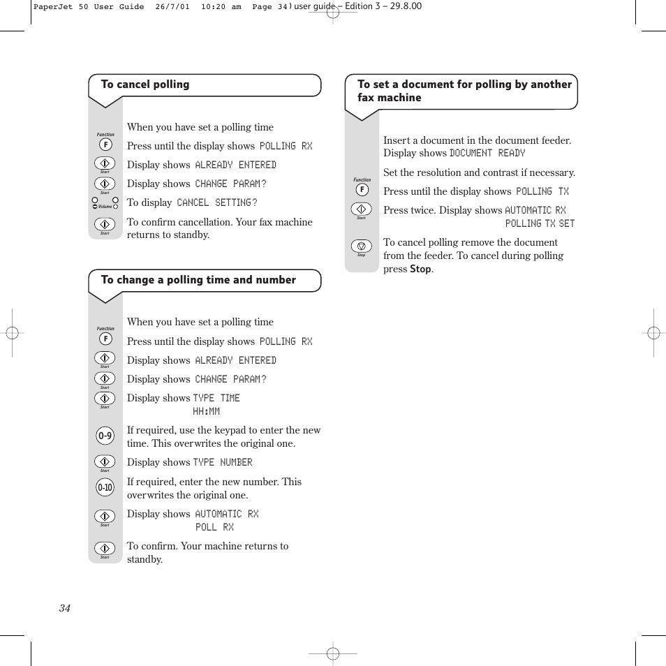 BT paperjet 50 User Manual | Page 36 / 56