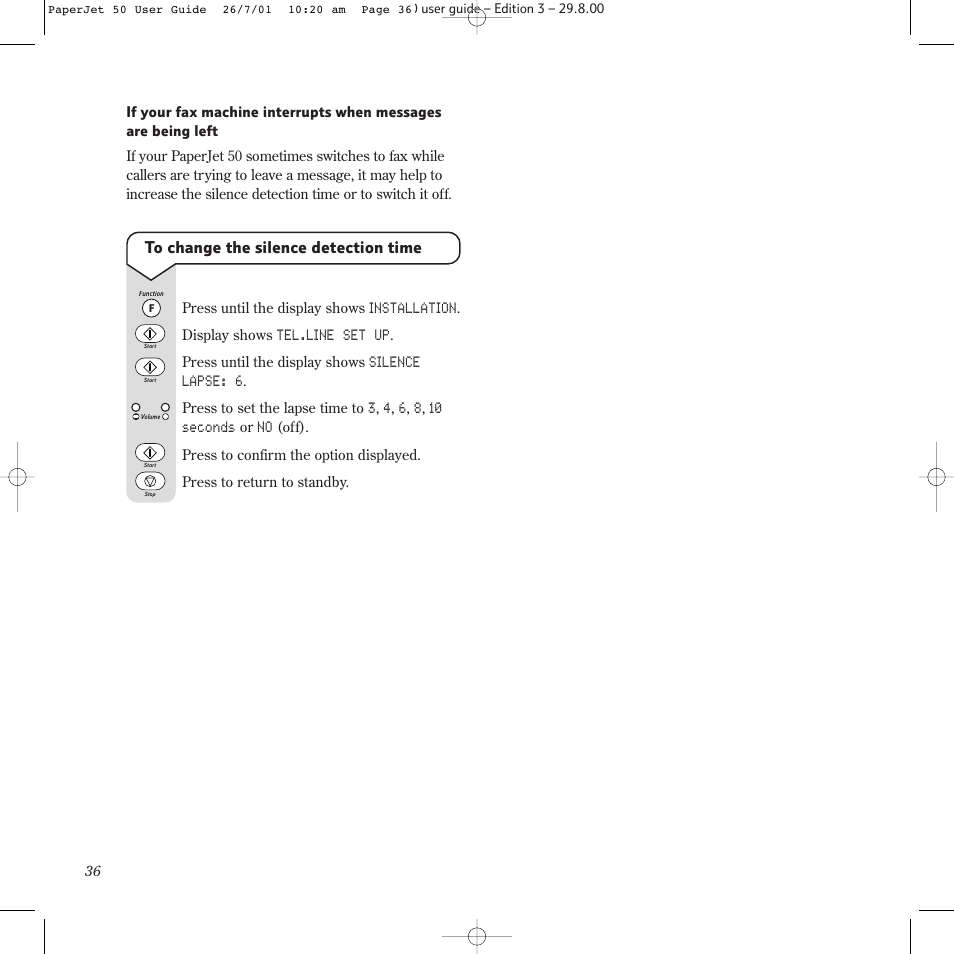 BT paperjet 50 User Manual | Page 38 / 56