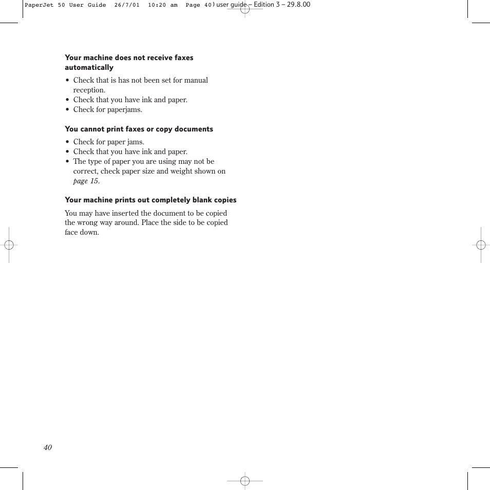 BT paperjet 50 User Manual | Page 42 / 56