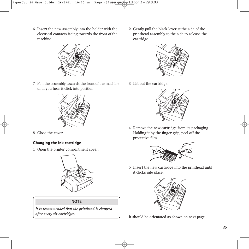 BT paperjet 50 User Manual | Page 47 / 56