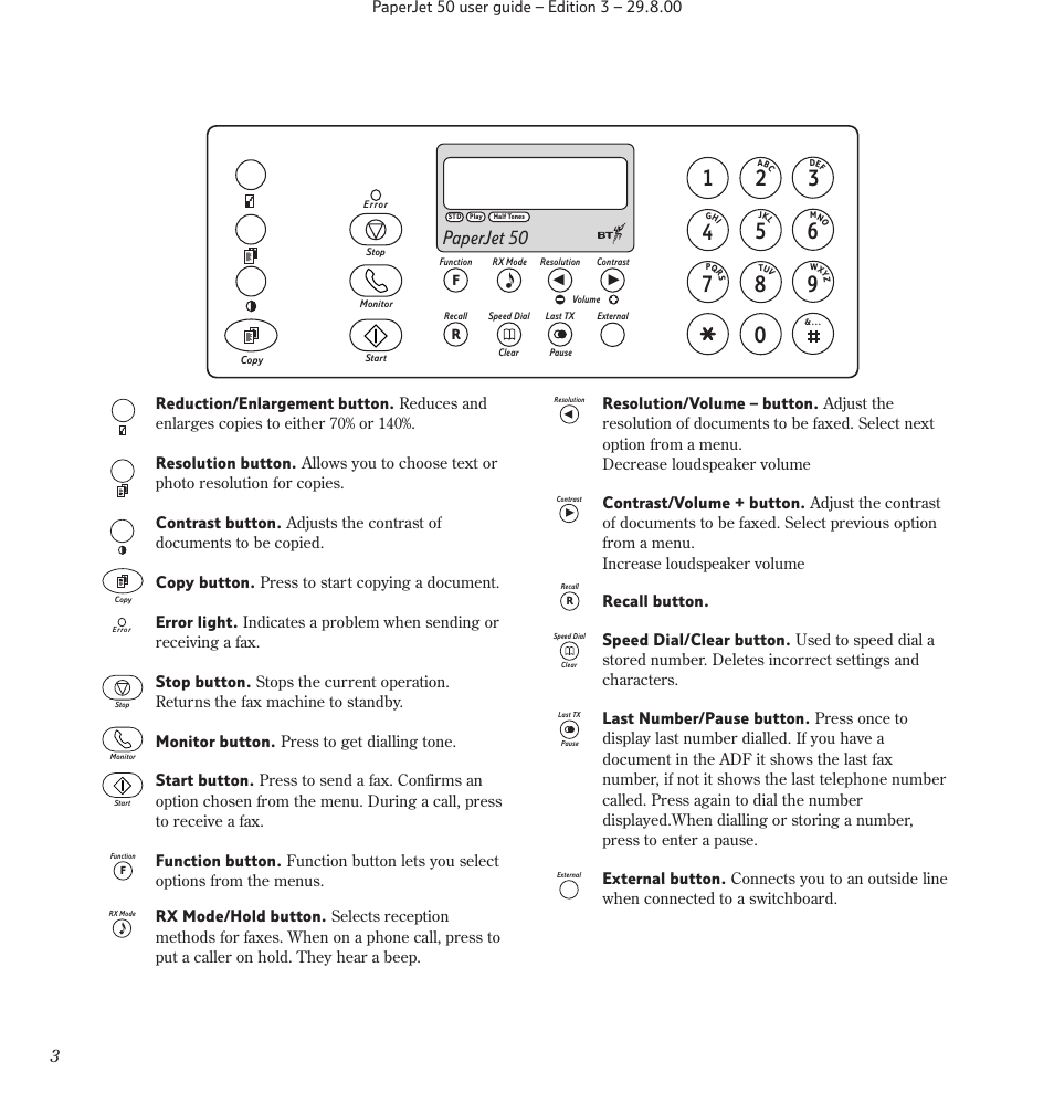 Paperjet 50 | BT paperjet 50 User Manual | Page 5 / 56