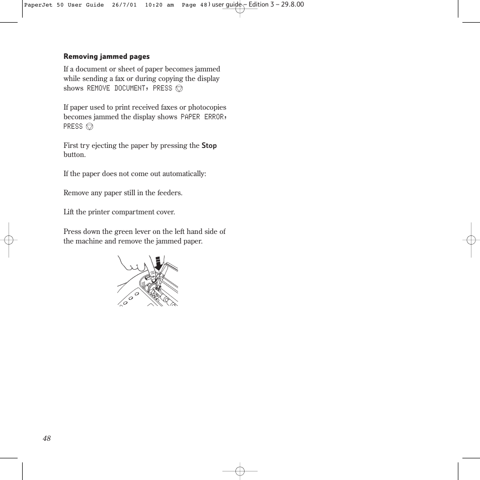 BT paperjet 50 User Manual | Page 50 / 56
