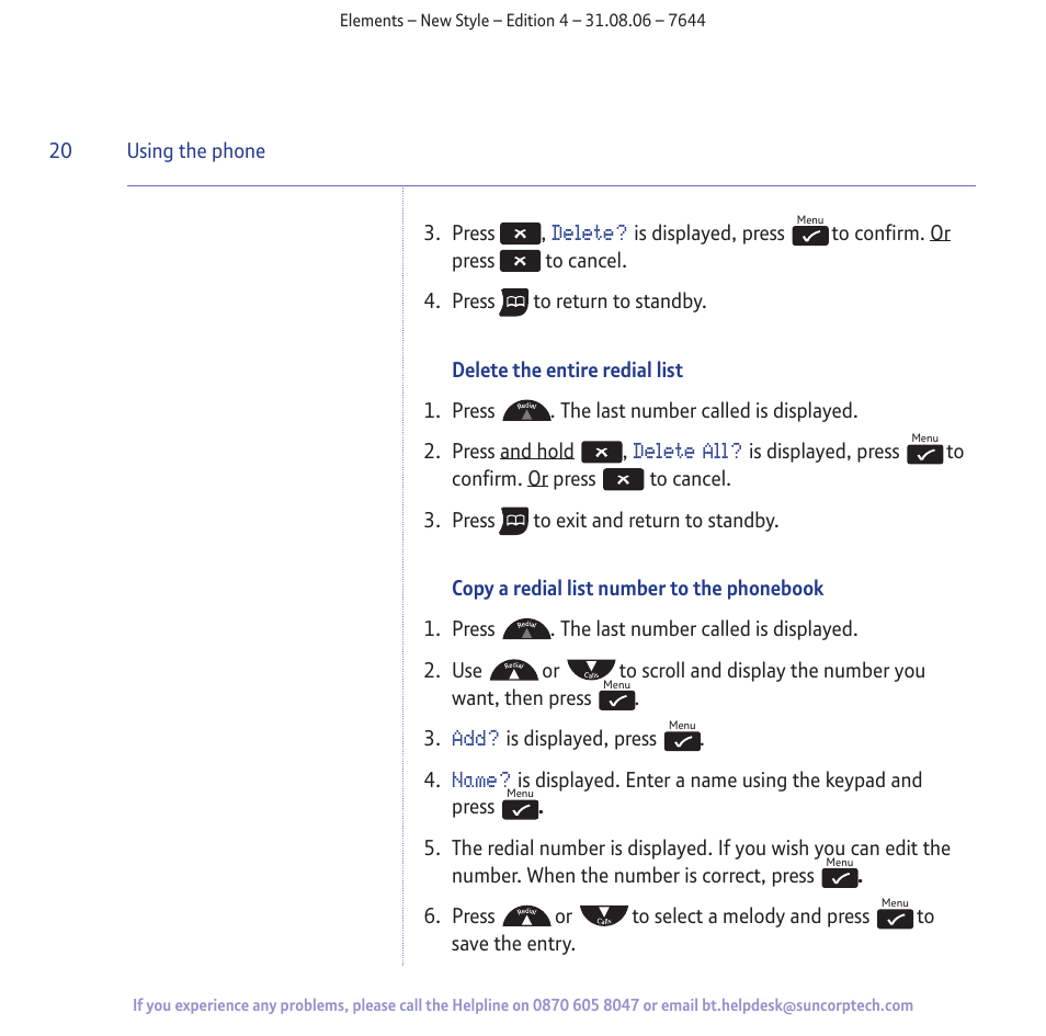 BT Digital Cordless Telephone User Manual | Page 20 / 72