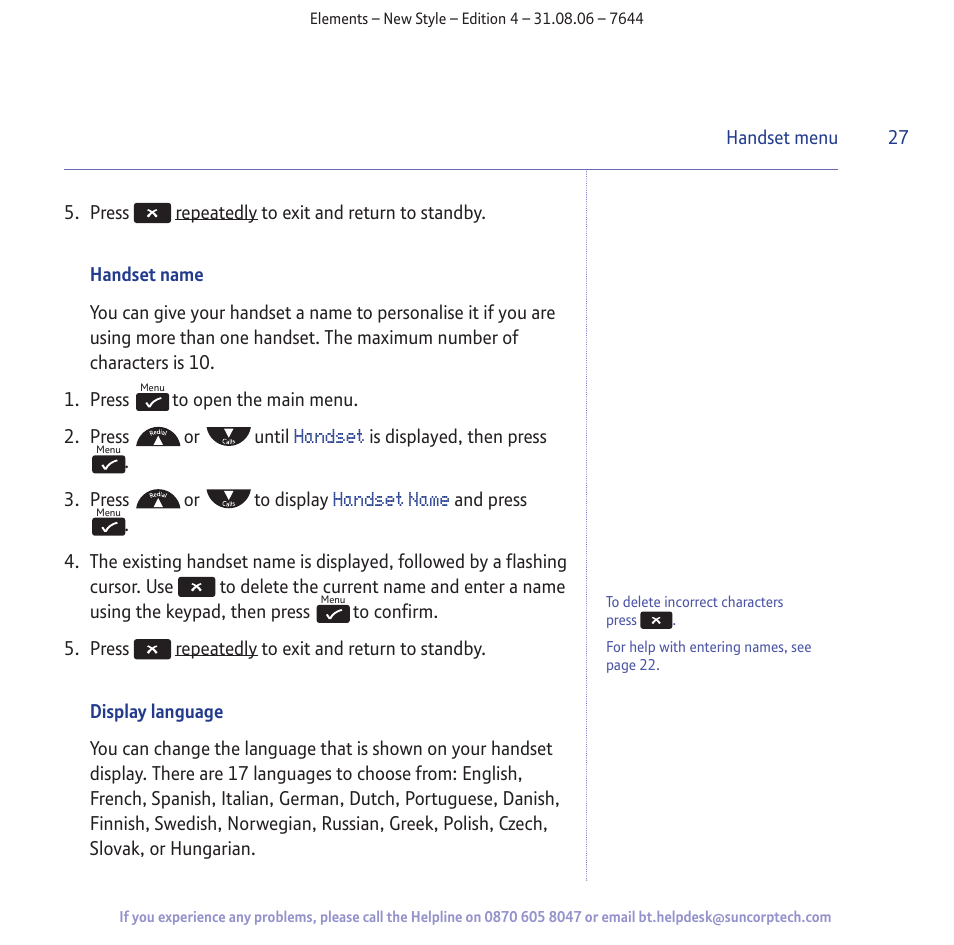 BT Digital Cordless Telephone User Manual | Page 27 / 72