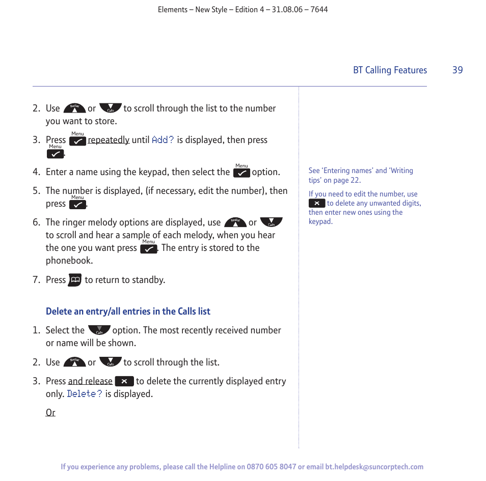 BT Digital Cordless Telephone User Manual | Page 39 / 72
