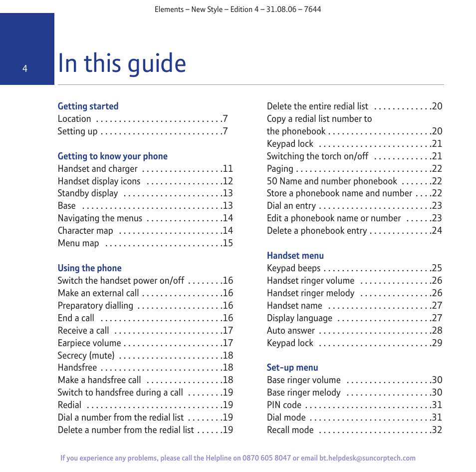 BT Digital Cordless Telephone User Manual | Page 4 / 72