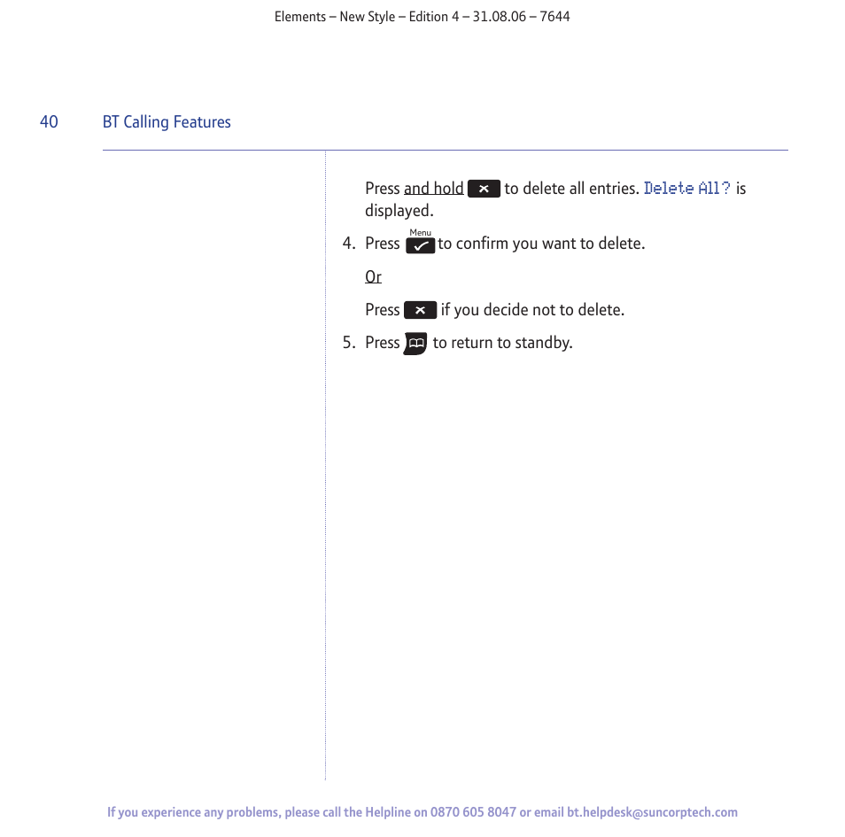 BT Digital Cordless Telephone User Manual | Page 40 / 72