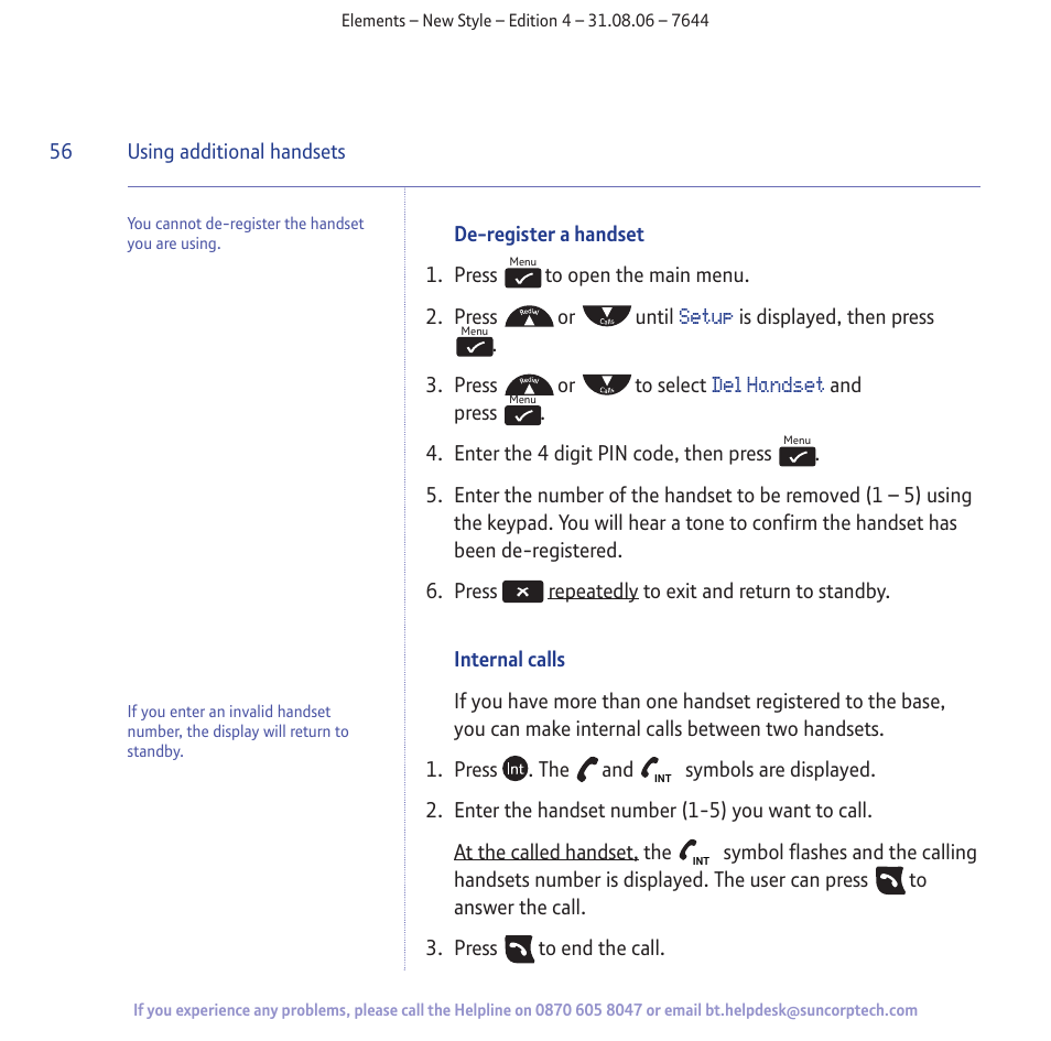 BT Digital Cordless Telephone User Manual | Page 56 / 72