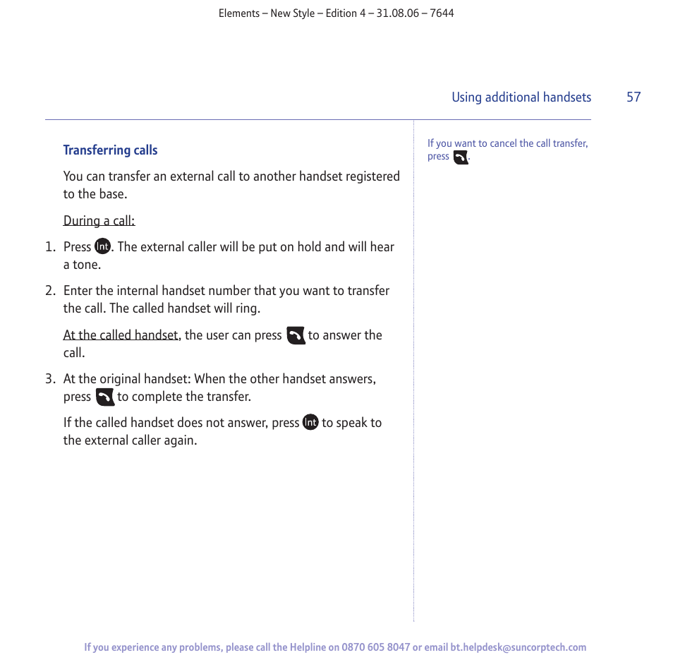 BT Digital Cordless Telephone User Manual | Page 57 / 72
