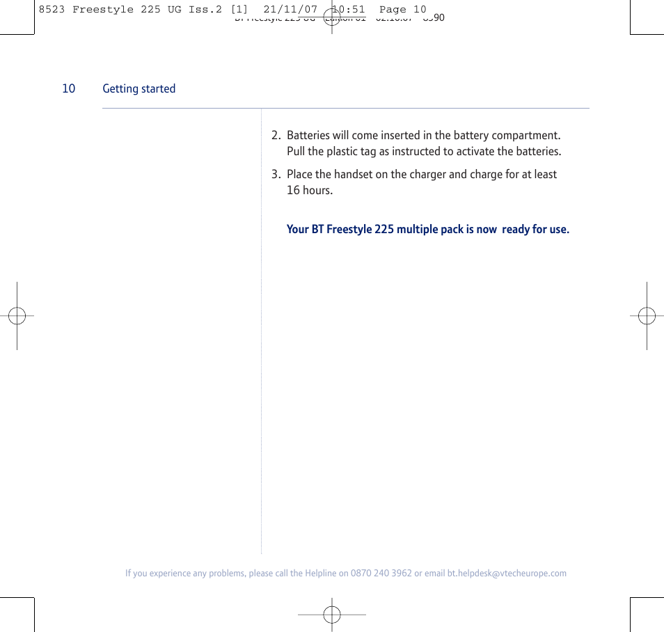 BT Freestyle 255 User Manual | Page 10 / 60