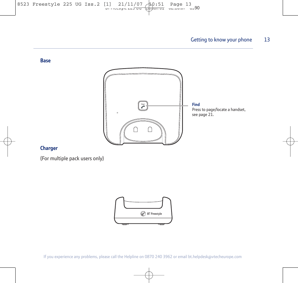 BT Freestyle 255 User Manual | Page 13 / 60