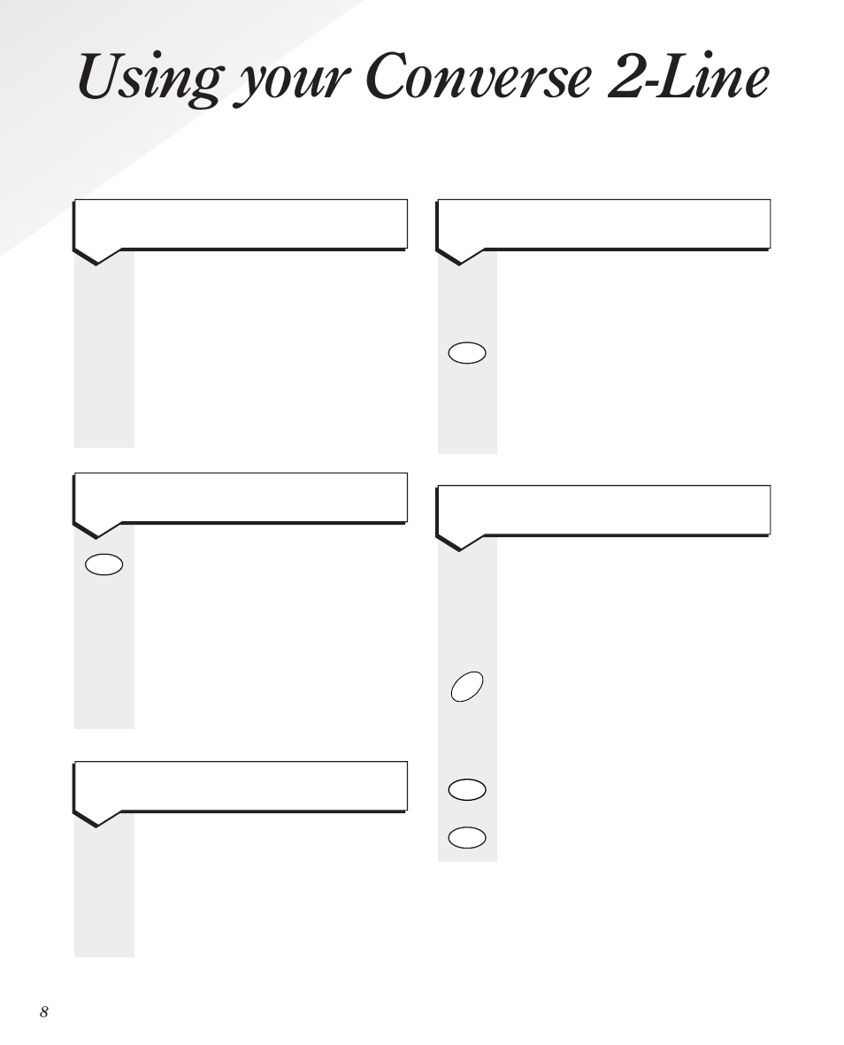 Using your converse 2-line | BT Converse 2-line Telephone User Manual | Page 11 / 25