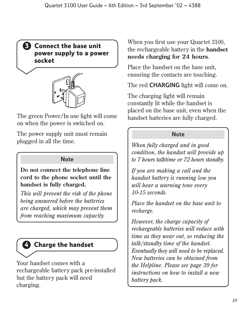 BT 3100 User Manual | Page 13 / 50