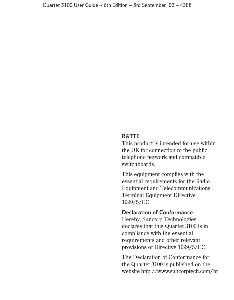 BT 3100 User Manual | Page 49 / 50