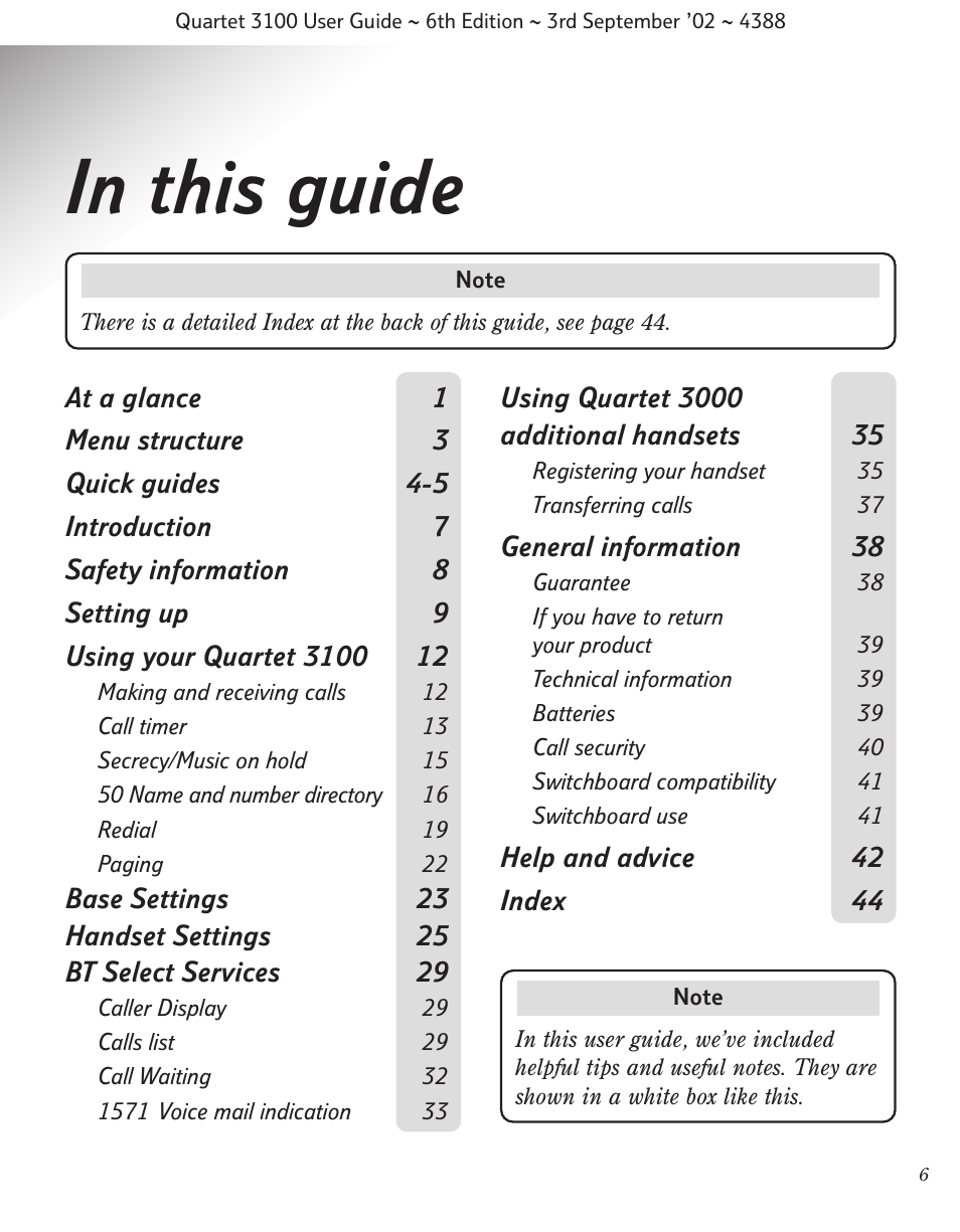 BT 3100 User Manual | Page 9 / 50