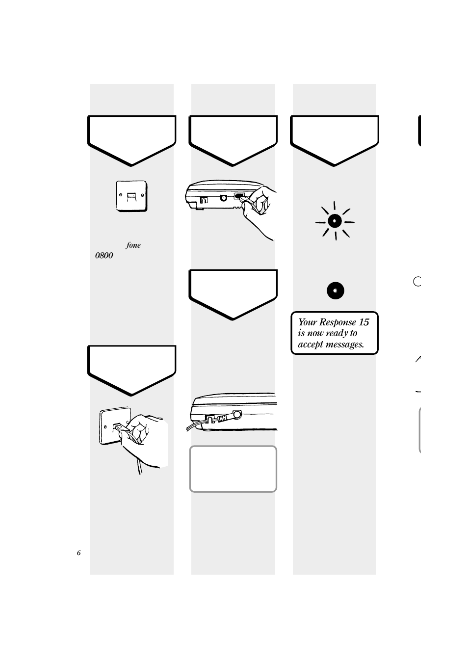 Your response 15 is now ready to accept messages | BT Response 15+ User Manual | Page 10 / 28