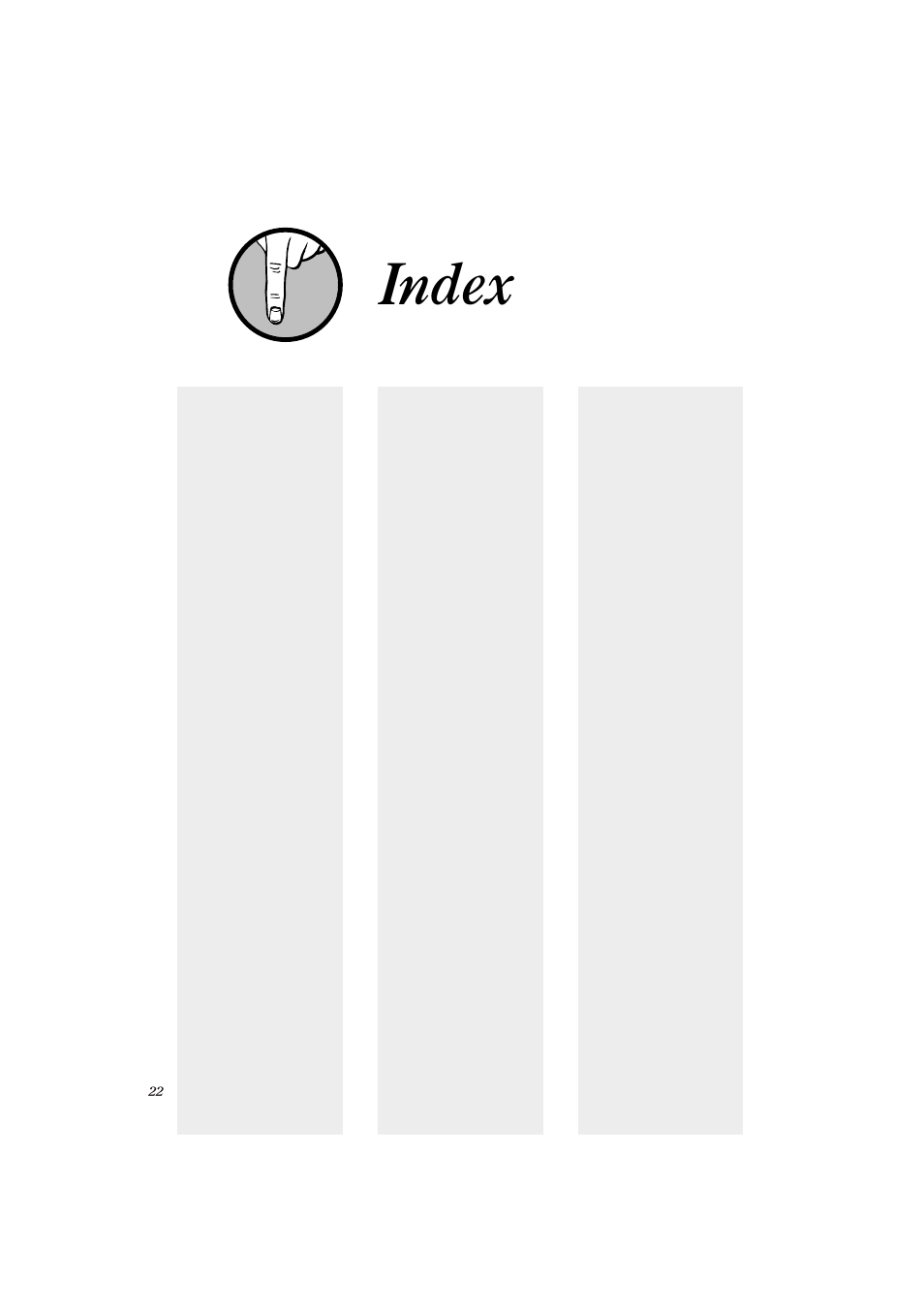 Index | BT Response 15+ User Manual | Page 26 / 28