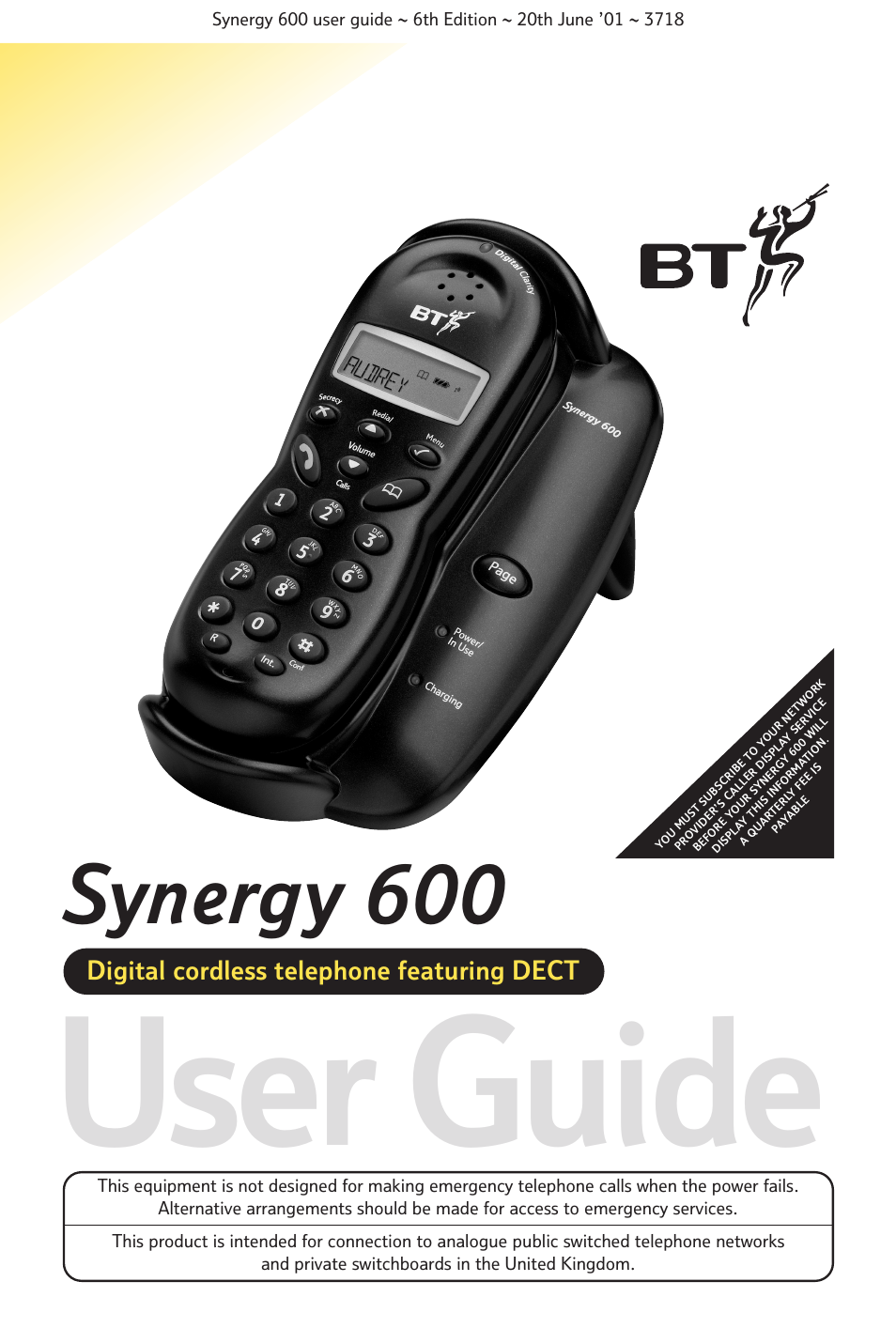 BT 600 User Manual | 41 pages