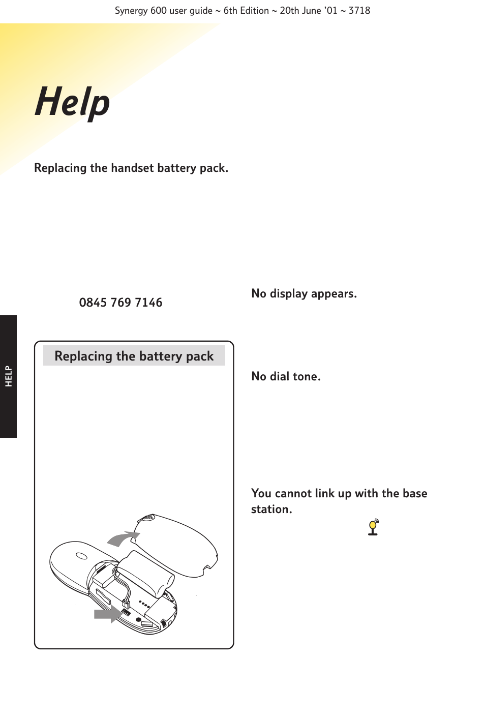 Help | BT 600 User Manual | Page 32 / 41