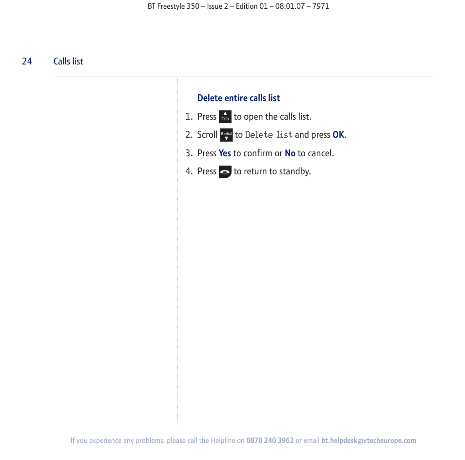 BT Freestyle 350 User Manual | Page 24 / 74
