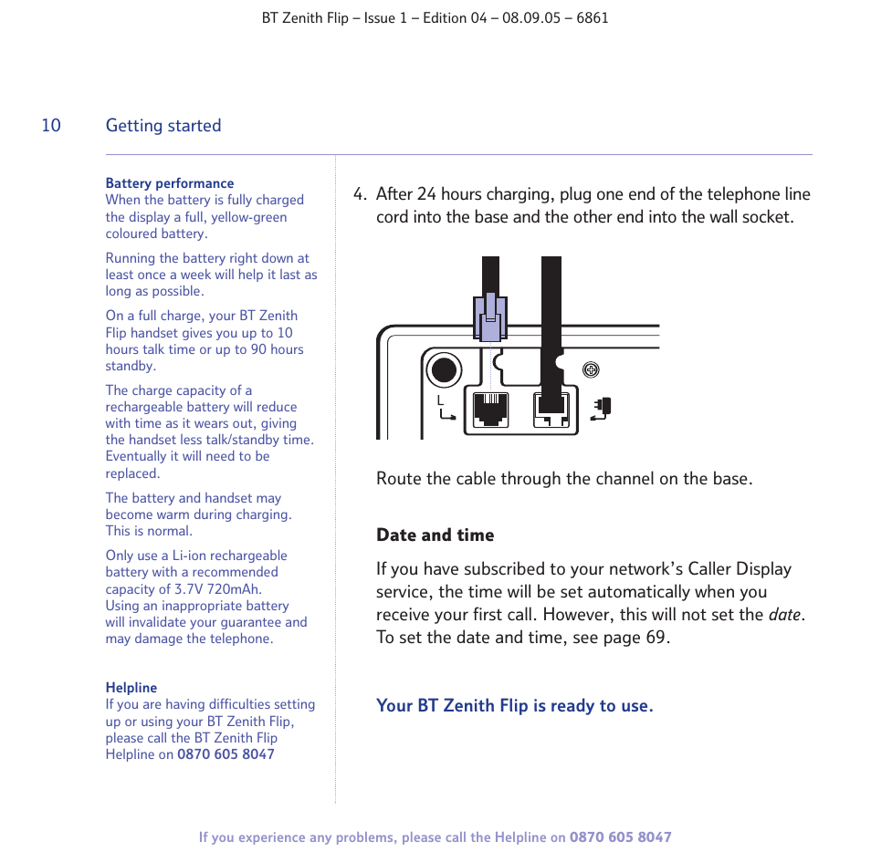 BT Zenith Flip 6861 User Manual | Page 10 / 88