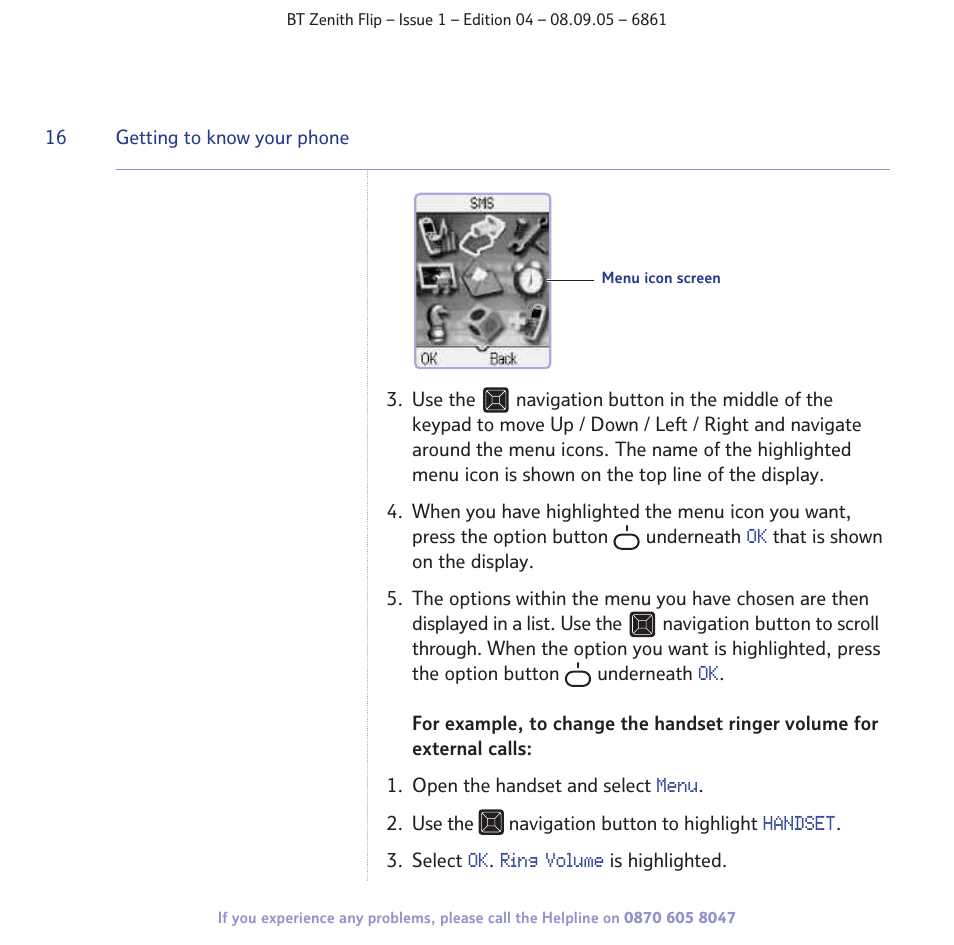 BT Zenith Flip 6861 User Manual | Page 16 / 88