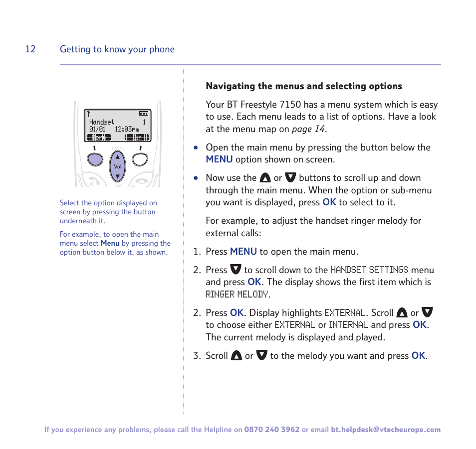 BT FREESTYLE 7150 User Manual | Page 12 / 80