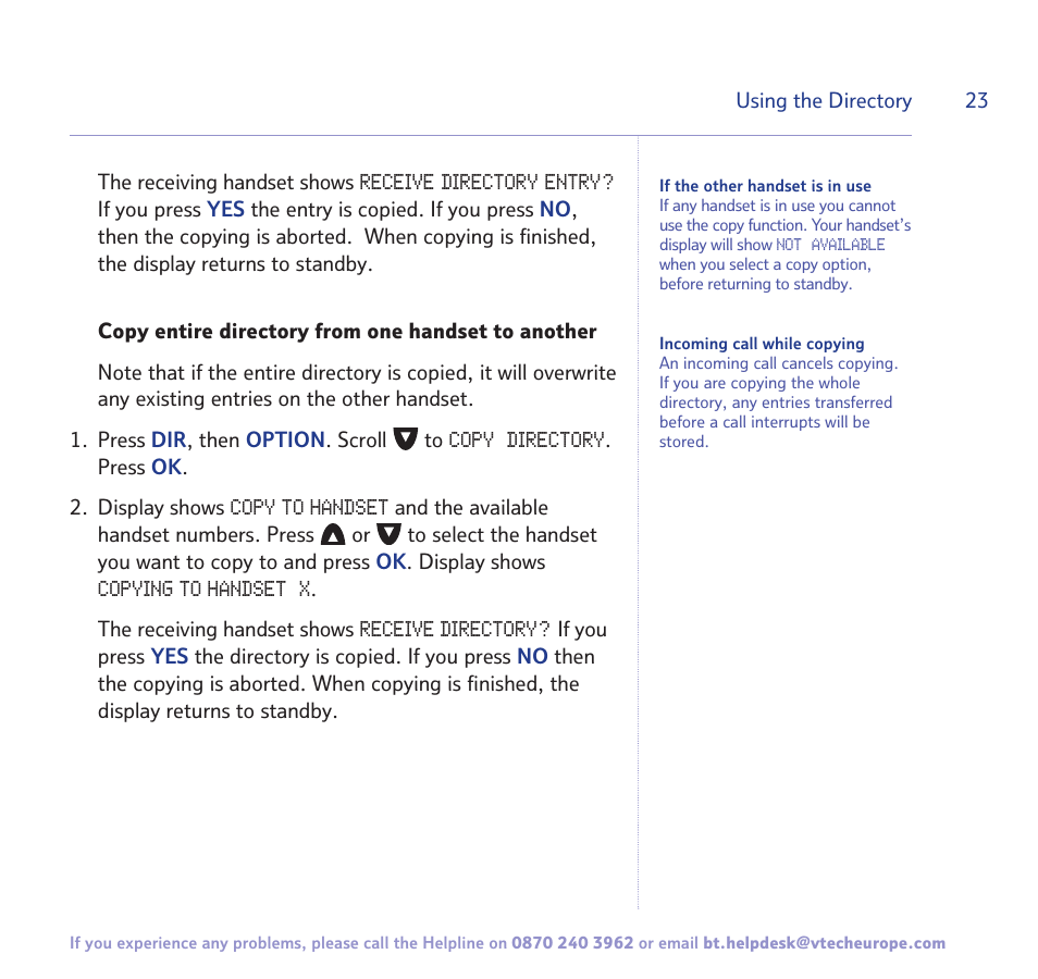 BT FREESTYLE 7150 User Manual | Page 23 / 80
