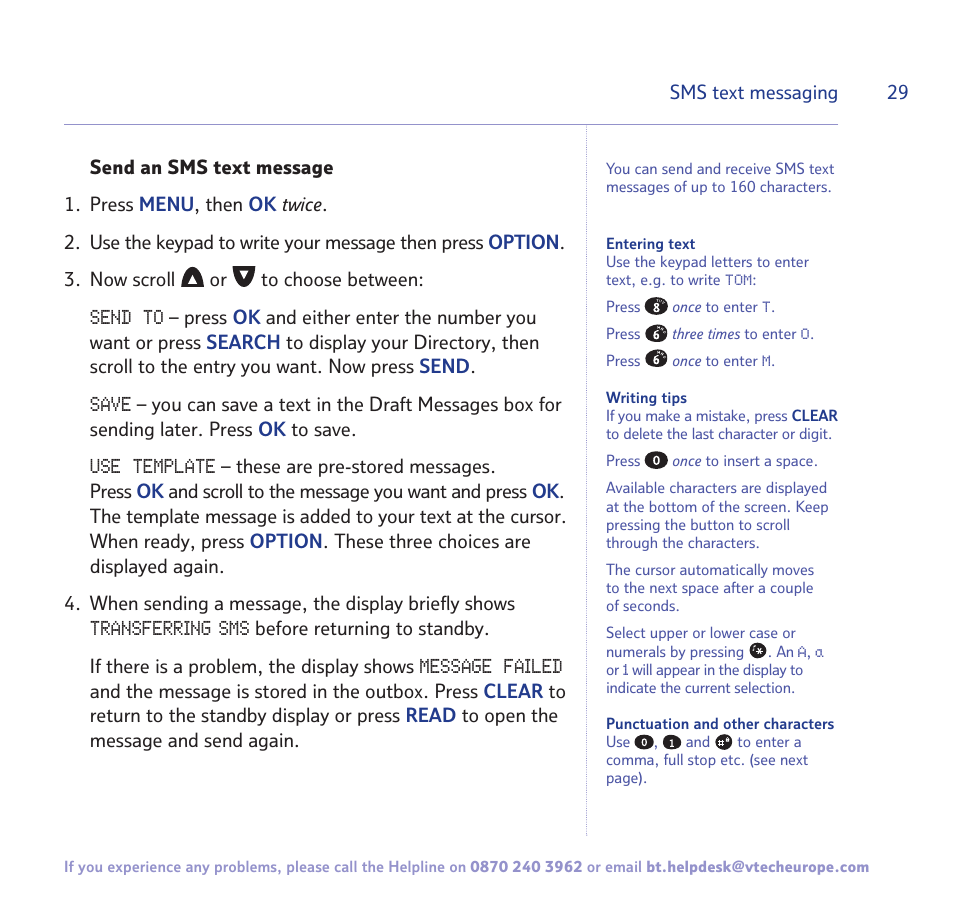 BT FREESTYLE 7150 User Manual | Page 29 / 80