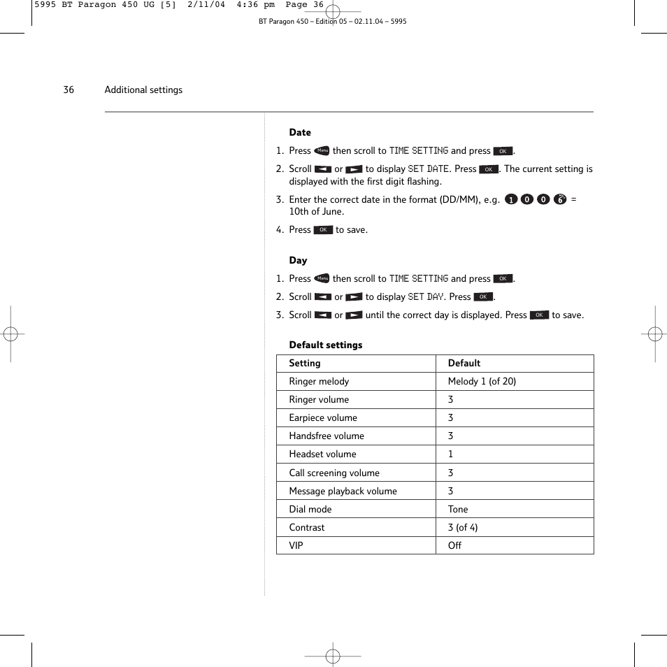 BT PARAGON450 User Manual | Page 36 / 44