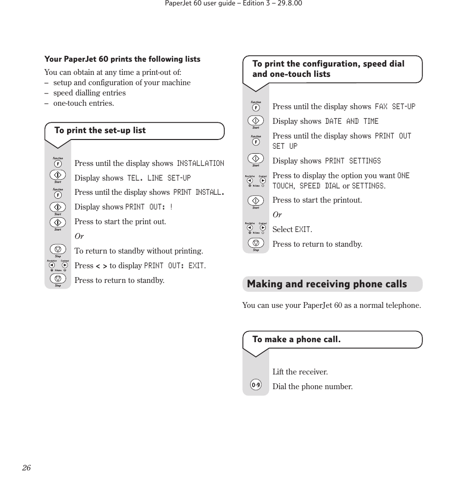 Making and receiving phone calls | BT 60 User Manual | Page 28 / 65