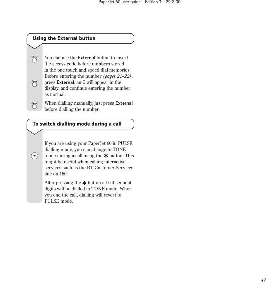 BT 60 User Manual | Page 49 / 65