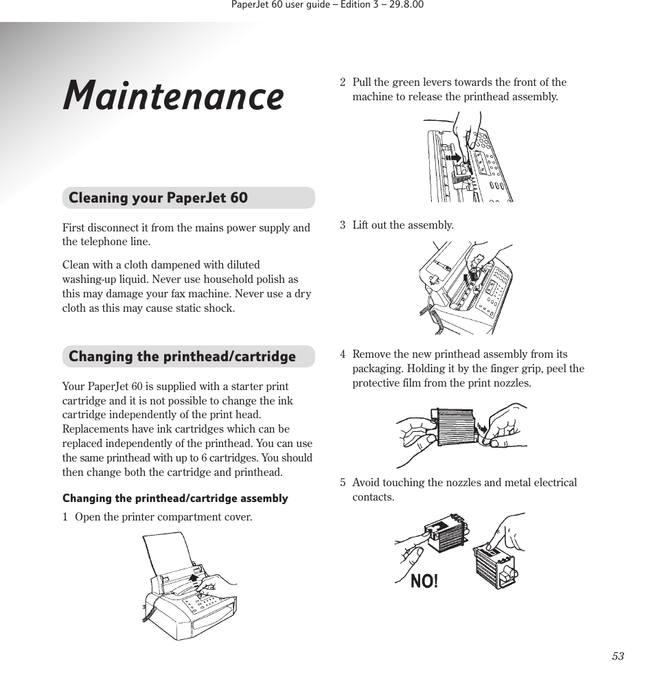 Maintenance | BT 60 User Manual | Page 55 / 65