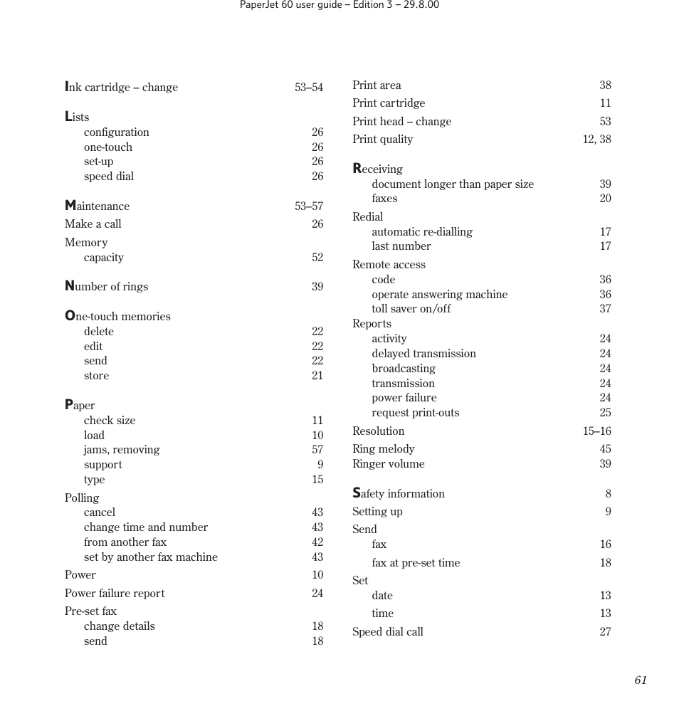 BT 60 User Manual | Page 63 / 65