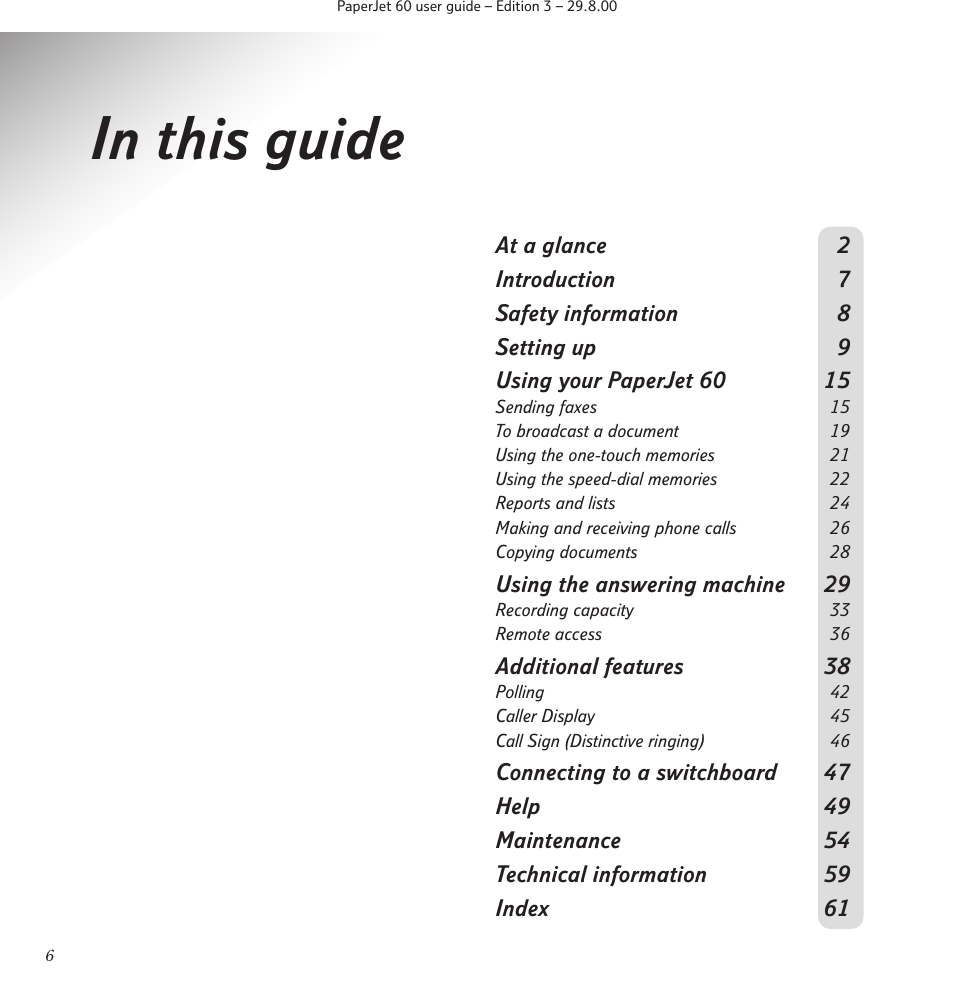 BT 60 User Manual | Page 8 / 65