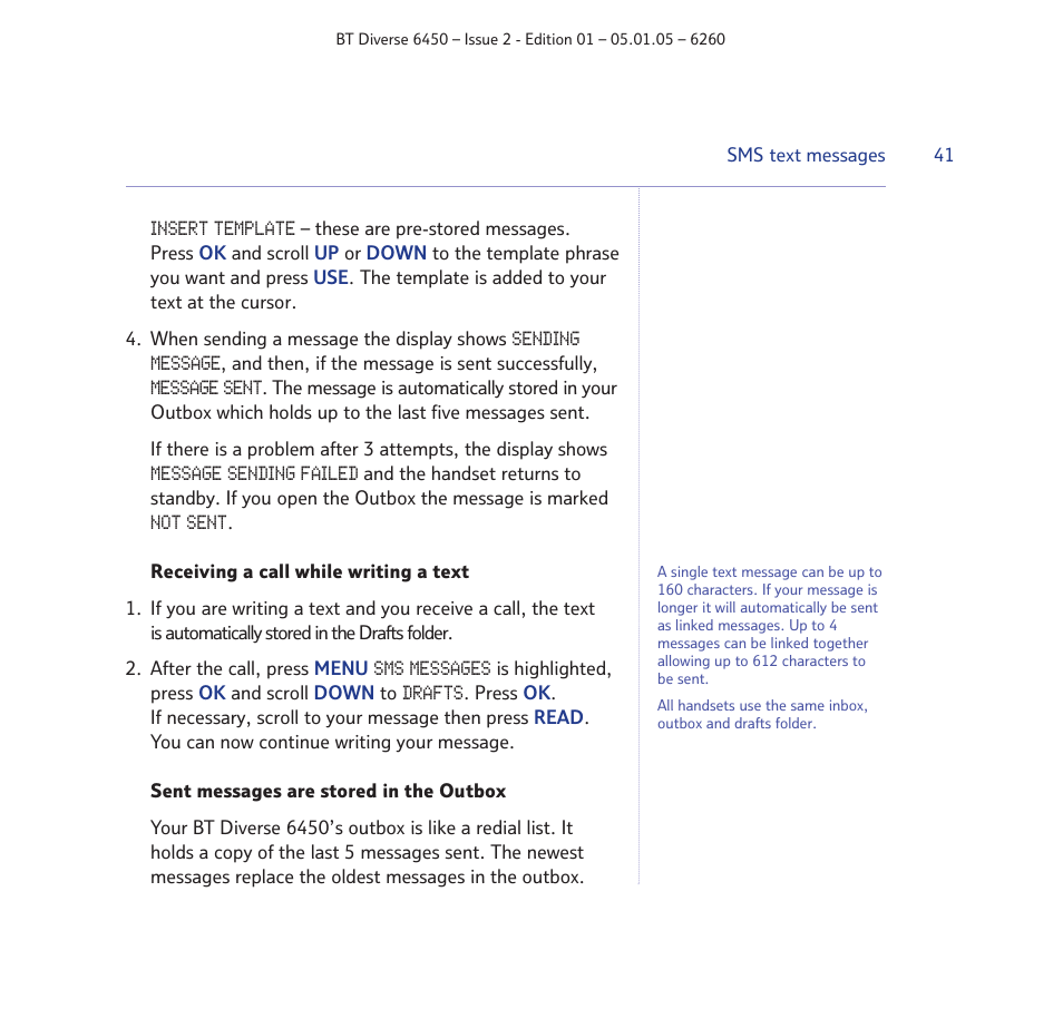 BT Diverse 6450 User Manual | Page 41 / 98