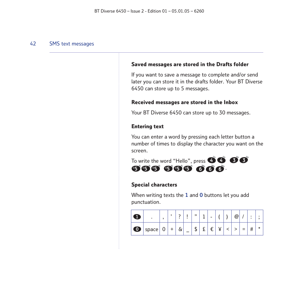 BT Diverse 6450 User Manual | Page 42 / 98