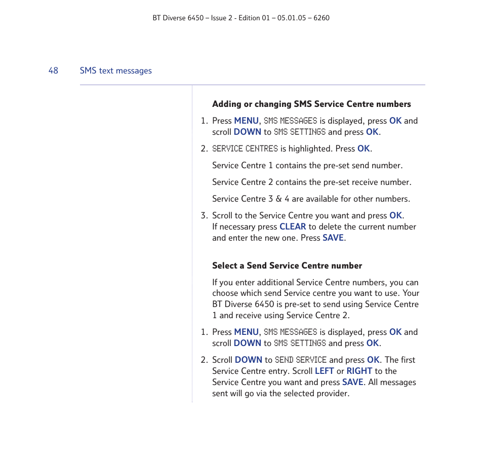 BT Diverse 6450 User Manual | Page 48 / 98