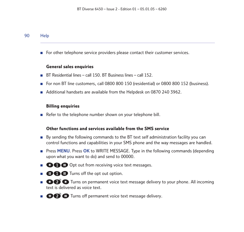 BT Diverse 6450 User Manual | Page 90 / 98