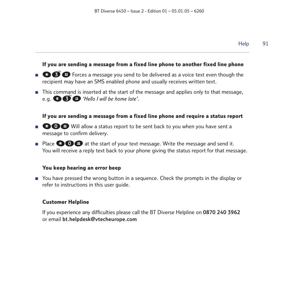 BT Diverse 6450 User Manual | Page 91 / 98