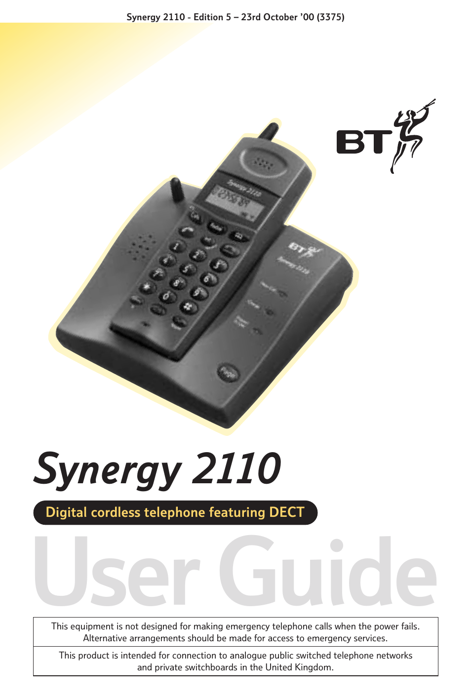 BT Synergy 2110 User Manual | 33 pages