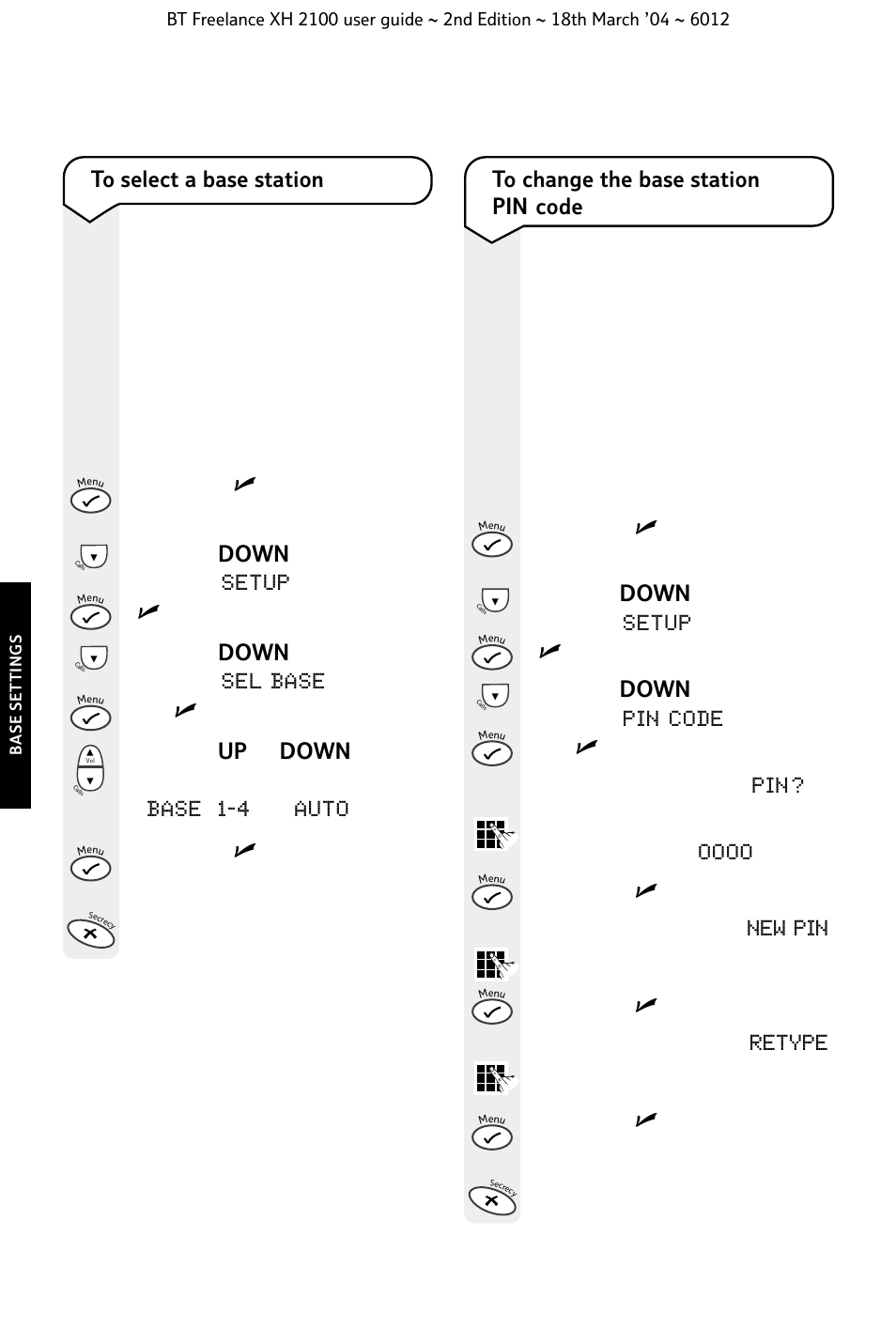 BT FREELANCE XH 2100 User Manual | Page 26 / 42