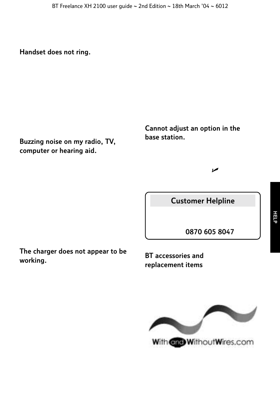 BT FREELANCE XH 2100 User Manual | Page 35 / 42