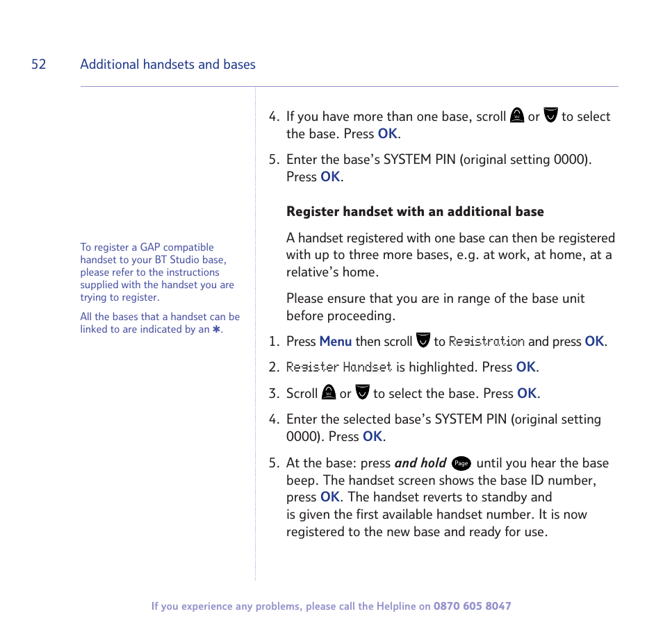 BT STUDIO 2300 User Manual | Page 52 / 67
